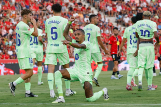 Barcelona Lamine Yamal es Raphinha betalalt a kilenctagu Mallorca ellen