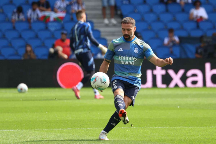 A Real Madrid kapitanya Dani Carvajal egy honapra leserult a vadli serulese miatt