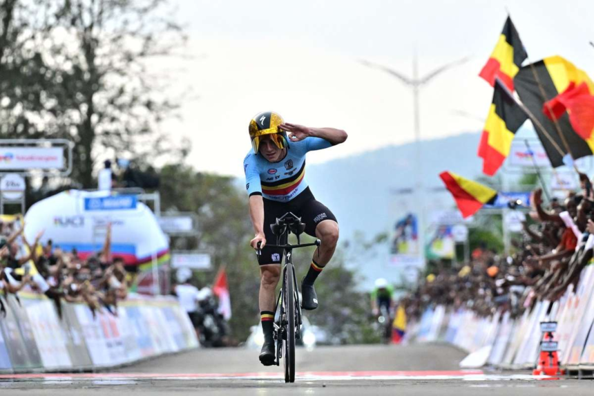 Evenepoel idofutam harmasat teljesitette Pogacar a vilagbajnoksagon lemarad