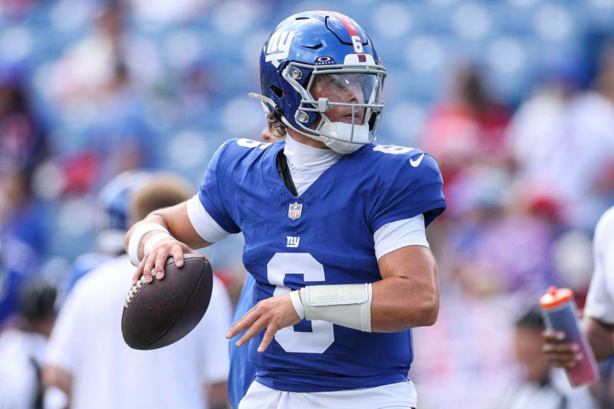 New York Giants Jaxson Dartot nevezte ki kezdo iranyitonak a Los Angeles Chargers ellen