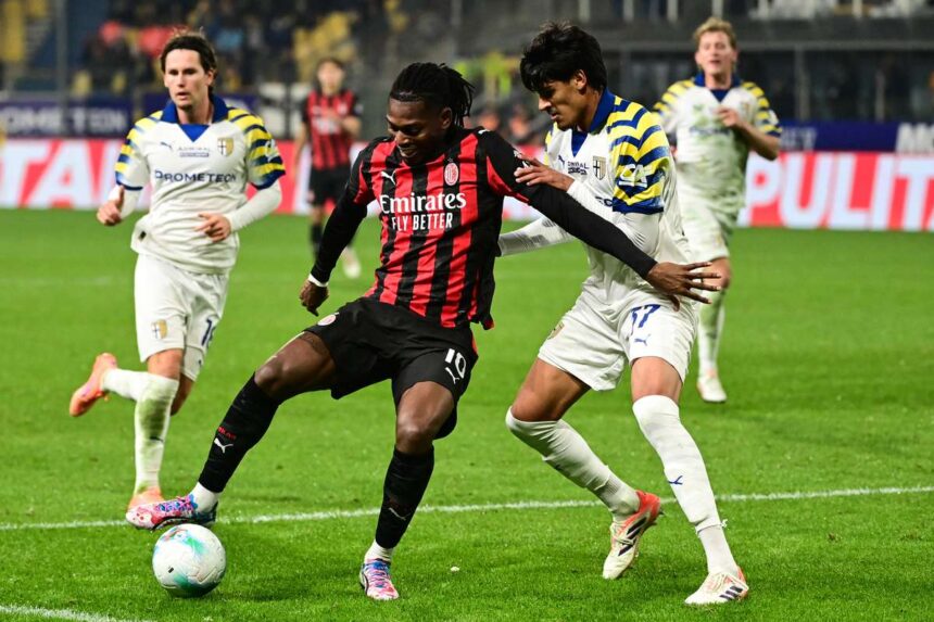 A Parma ketgolos hatranybol pontot rabolt az AC Milantol