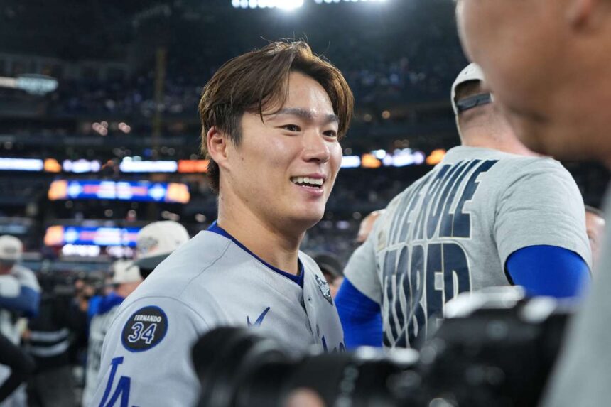 A dodgers doboja yoshinobu yamamoto a world series mvp je lett