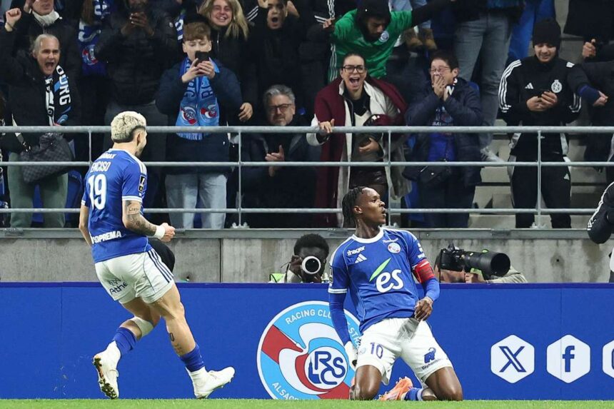 Emegha duplazik Strasbourg legyozi Lillet negyedik a Ligue 1 ben