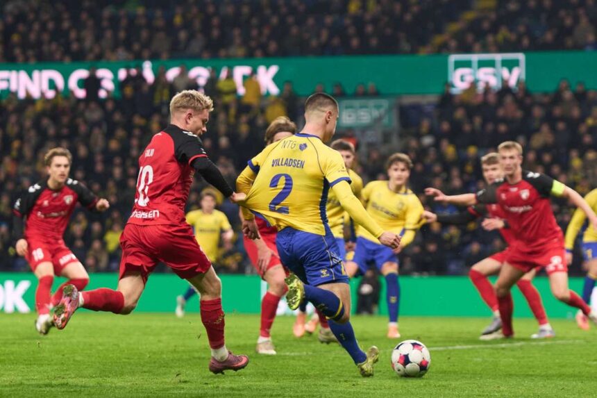 A Fredericia sokkolo gyozelmet aratott a kilencemberes Brondby ellen miutan nyolc egymast koveto vereseget szenvedett el