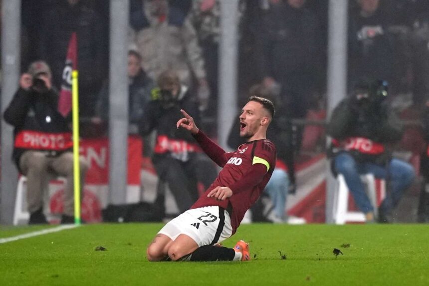 A Sparta Praga siman bejutott a Konferencia Liga 16 osztalyaba a gyaszos Aberdeen legyozesevel