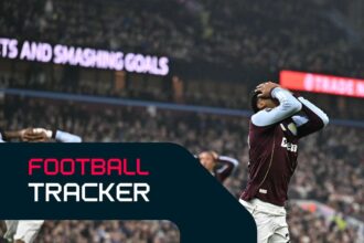 Futball Nyomkoveto Rogers duplaja elott Villa vezet Man United ellen Bayern Heidenheim elott