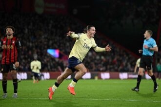 Grealish kesoi golja megadja az Evertonnak a megerdemelt gyozelmet Bournemouthban