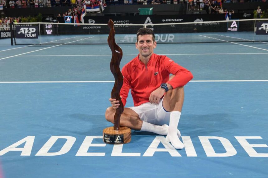 Novak Djokovic az Adelaide Nemzetkozi Versenyen indul az Australian Open elott