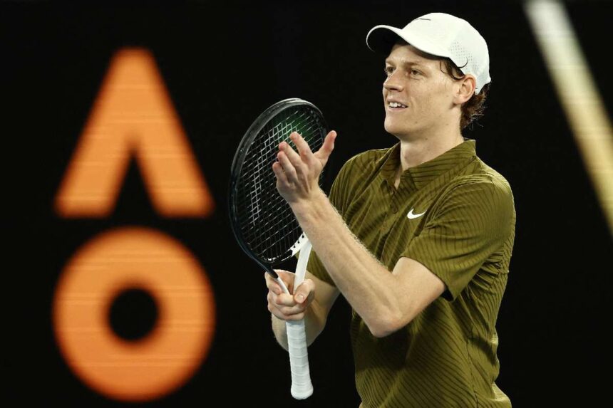 Ausztral Nyilt Teniszbajnoksag 2026 A cimvedo Jannik Sinner az elodontoben