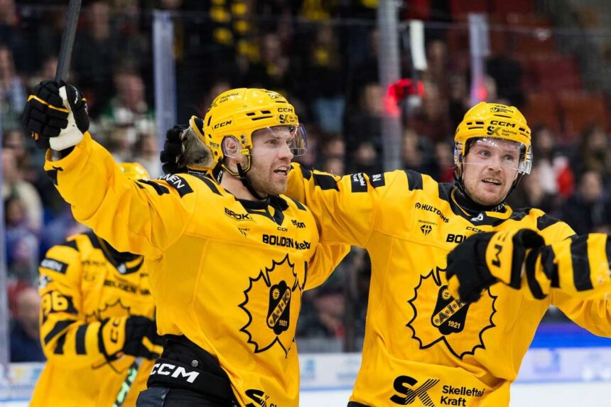SHL A Skelleftea 4 3 ra nyert hosszabbitas utan ezzel nyolc pontra csokkentette a Frolunda vezeteset a tabella elen