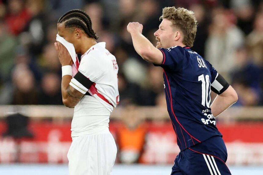 Sulc duplazik Lyon felulmulja Monacot megerositi otodik helyet a Ligue 1 ben