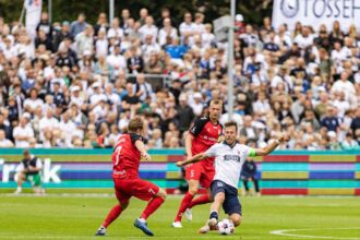 A ligat vezet agfnek be kellett ernie egy ponttal a legutolso helyen allo fredericia ellen