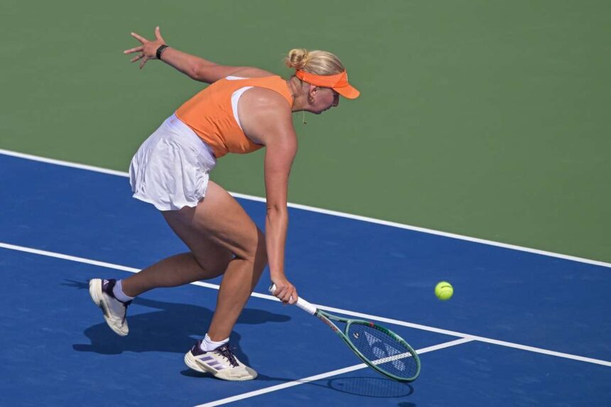 Pegula szoros harom szettben legyori Clara Tausont Dubajban