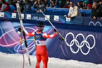 Teli Olimpia 2026 Svajc Franjo von Allmen lejtoaranyermet nyert