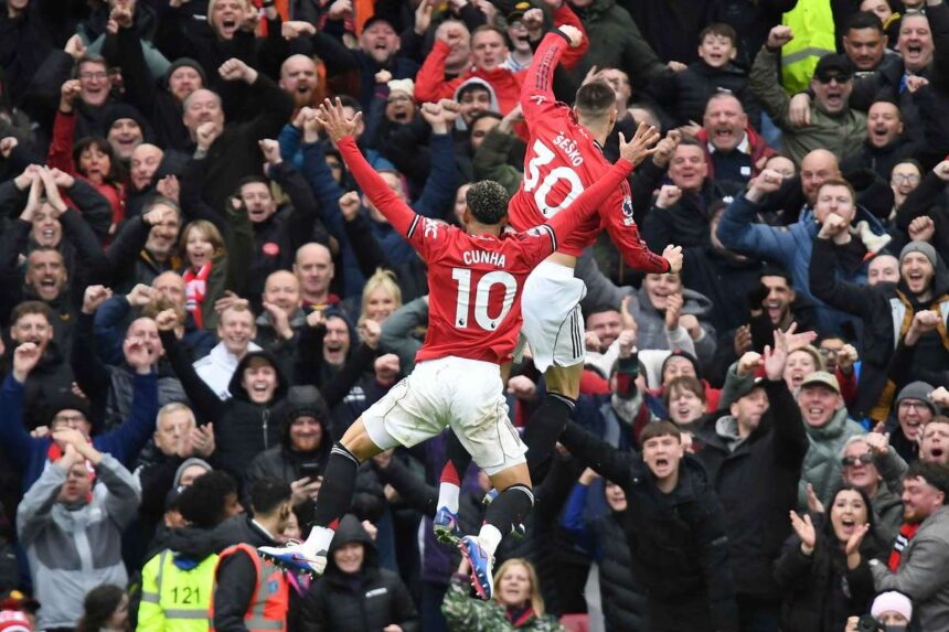 A Manchester United 3 1 re legyozte az Aston Villat a Premier League ben