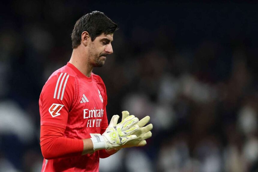 A Real Madrid kapusa Thibaut Courtois terdserules miatt kihagyja a Bajnokok Ligaja negyeddontojet