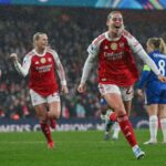 Az Arsenal eloenybe kerult a Chelsea ellen a noi Bajnokok Ligajaban a negyeddontok elso merkozesen