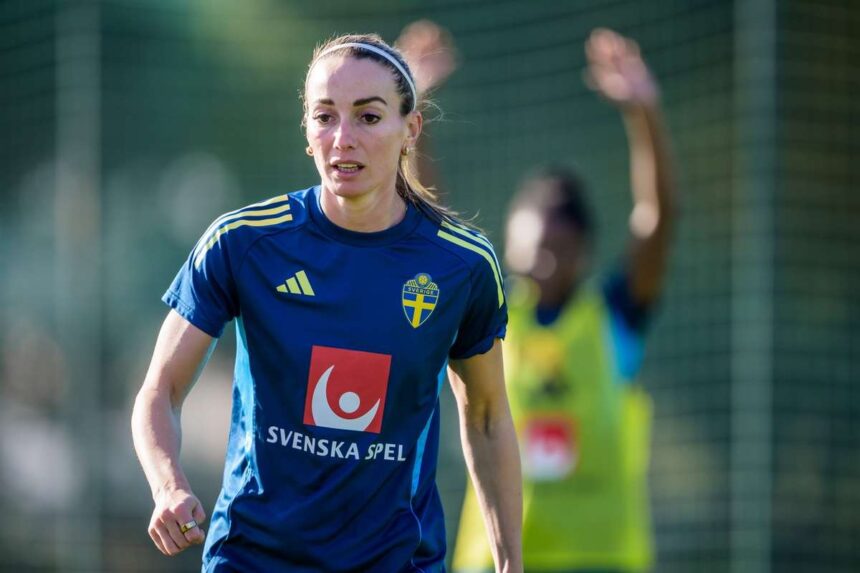 Blagult Nok Kosovare Asllani kapitany bizik a tapasztalatlan vedokben mikozben Svedorszag keszul az Olaszorszag elleni selejtezore