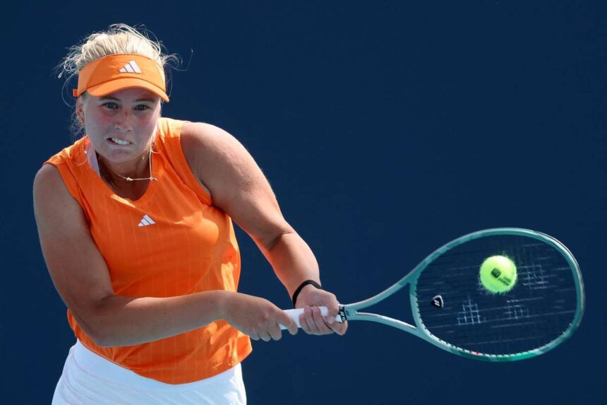Clara Tauson visszalepett a harmadik jatszmaban Boulter ellen a WTA 1000 es tornan Miamiban