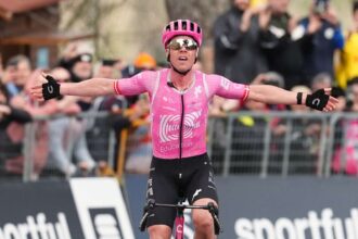 Neman Valgren nyerte elso WorldTour gyozelmet nyolc ev utan a Tirreno Adriatico versenyen