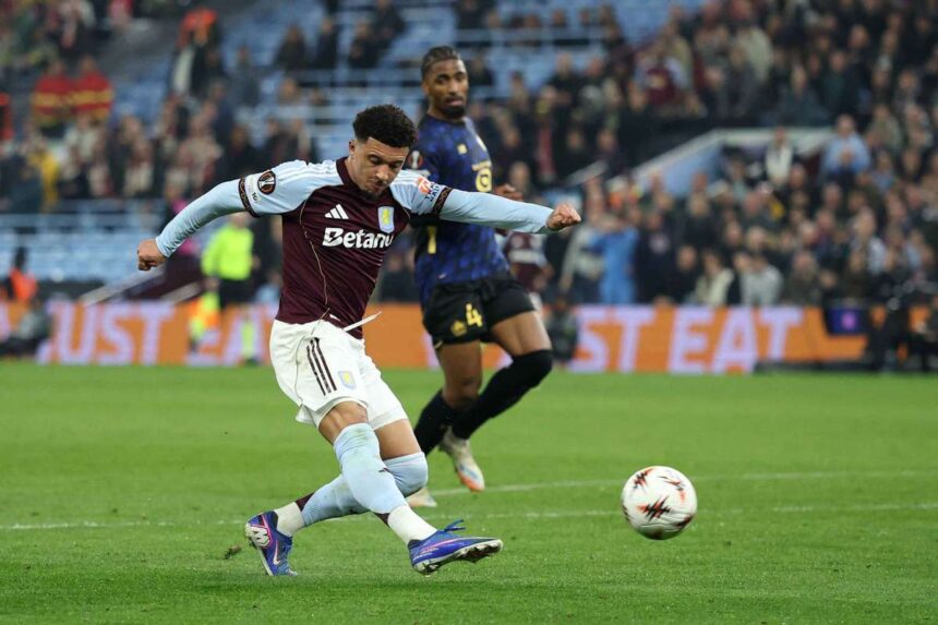 Sancho boldogan segit az Aston Villanak a Europa Liga negyeddontojebe jutasban
