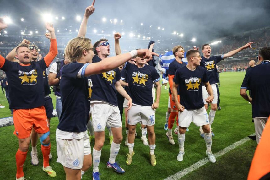 A Club Brugge 20 alkalommal nyeri meg a belga elvonalbeli bajnoksagot az Union Saint Gilloise hibaja utan