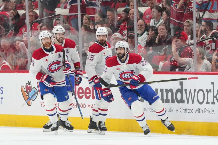 A Habs negy golt szerzett az elso harmadban es legyotzte a Hurricanes t a Keleti Konferencia dontoje neki nyitanyan