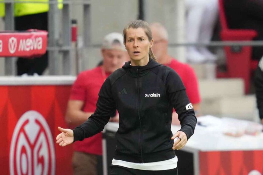 Marie Louise Eta unnepli elso gyozelmet mint a Bundesliga elso noi foedzoje