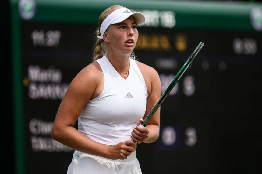 Clara Tauson problemas nyara folytatodik mivel a nehezsegekkel kuzdo dan teniszezo korai Wimbledon i bucsut vesz
