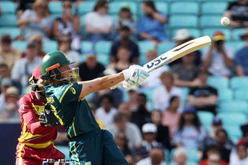Gardner csillagkent ragyog mig Ausztalia zuzza a Nyugat Indianakat hogy bejusson a T20 as Vilagkupa dontojebe