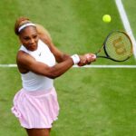 Serena Williams az elso forduloban az elomet nelkul indulo Maya Joint ellen jatszik Wimbledonban