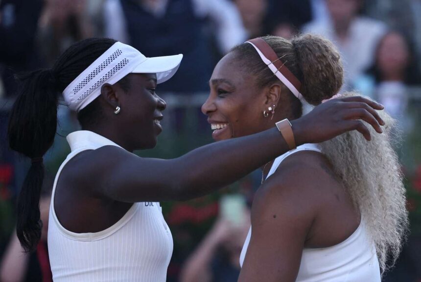 Serena Williams knyszerlt visszalpni a Queens i pros versenytl miutn partnere Mboko srlst szenvedett