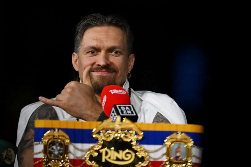 Usyk bejelentette hogy lemond nehezsulyu vilagbajnoki oveirol