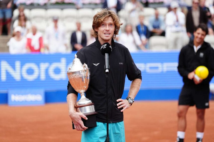 Andrey Rublev legyozi Luciano Darderit es megszerzi a cimet Bastadban