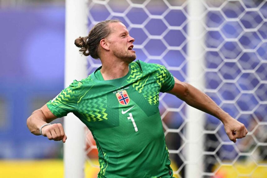 Orjan Nyland ugy veli hogy a buntetorugas haritasa inspiralta Norvegiat a Brazilia folotti gyozelemre