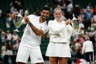 Ostapenko es Arevalo visszaternek es megnyerik a Wimbledon vegyes paros dontot