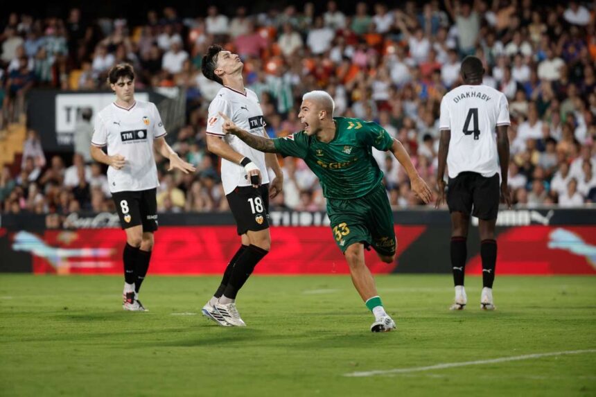 A Real Betis kesoi gyozelmet aratott a Valencia felett ezzel folytatva tokeletes rajtat a LaLiga idenyben