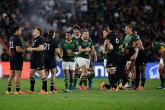 All Blacks nagy elonyre tesznek szert a Del Afrika elleni sorozatban az elso tesztgyozelemuk utan