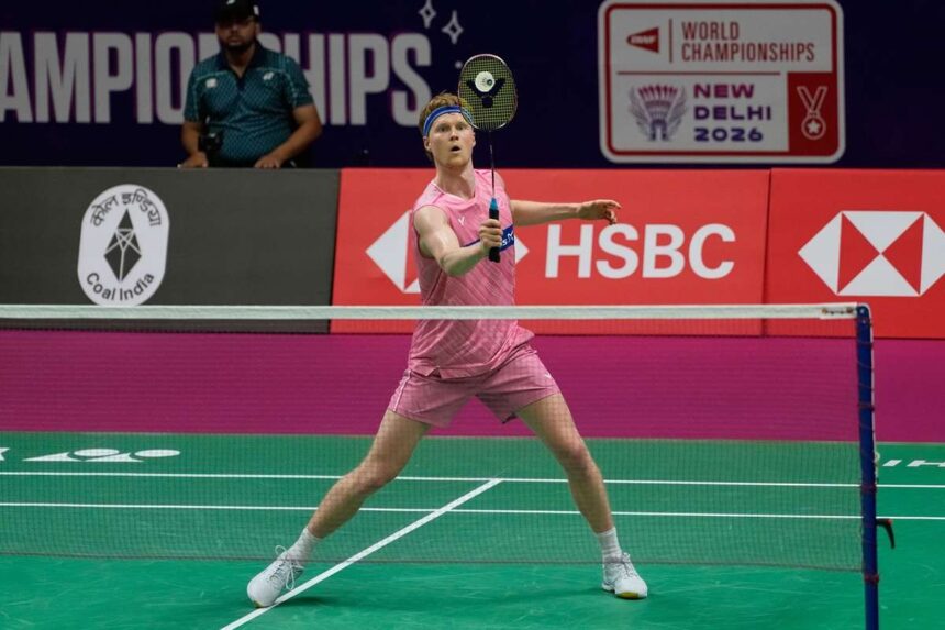 Anders Antonsen legyozte a francia Popovot igy bejutott a vilagbajnoksag negyeddontojebe
