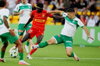 Az FC Nordsjaelland szoros kuzdelemben aratott szuk gyozelmet a St Gallen ellen az Europa Konferenciaban