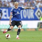 Gronbaek a hosszabbitasban szerzi a gyoztes gol t a Toulouse ellen ezzel erositve az HSV Bundesliga felkeszuleset